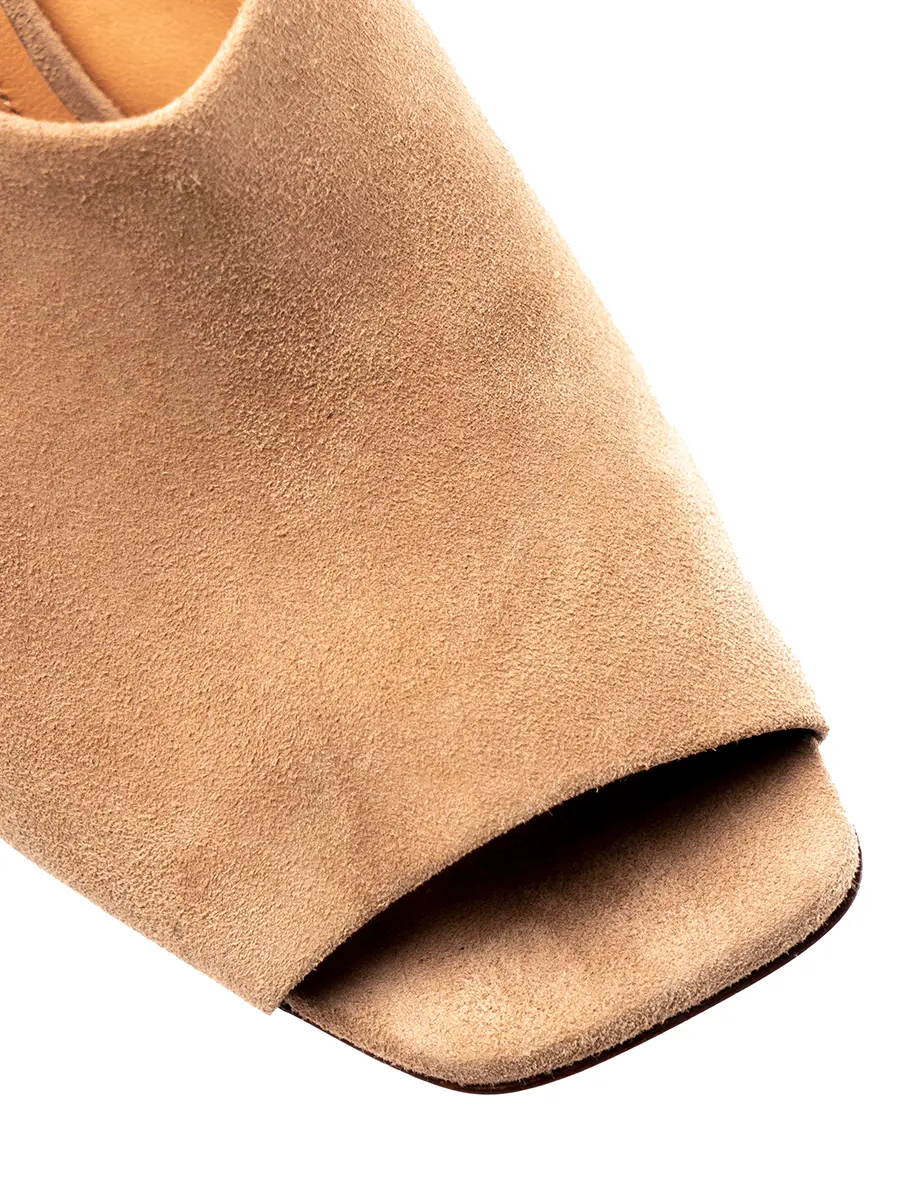 Мюли замшевые