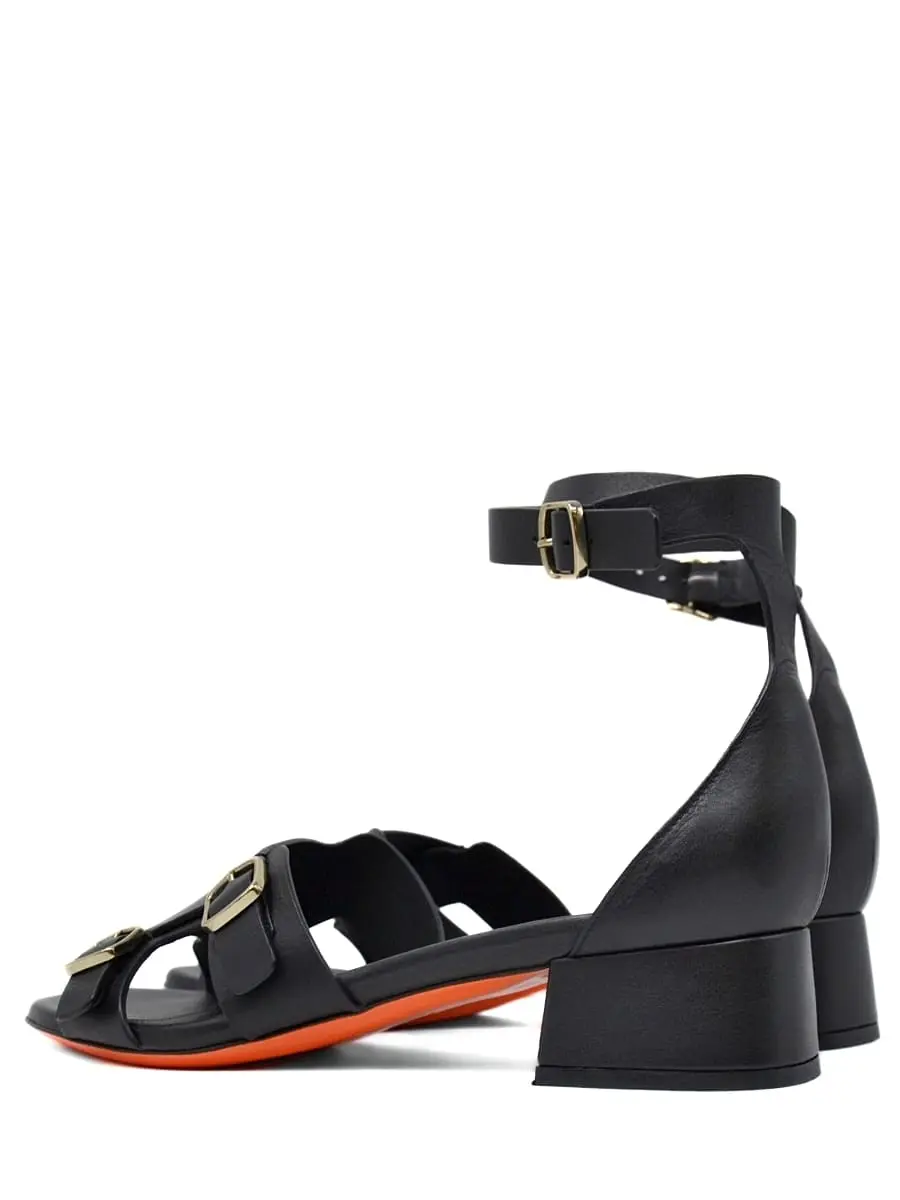 Босоножки кожаные