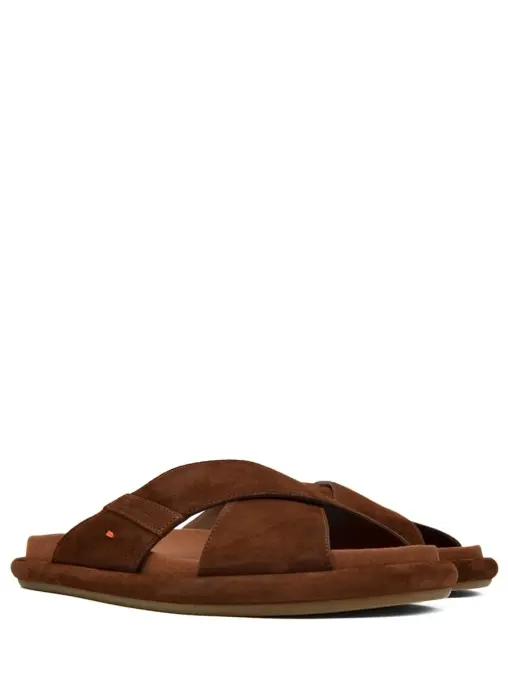 Шлепанцы замшевые SANTONI