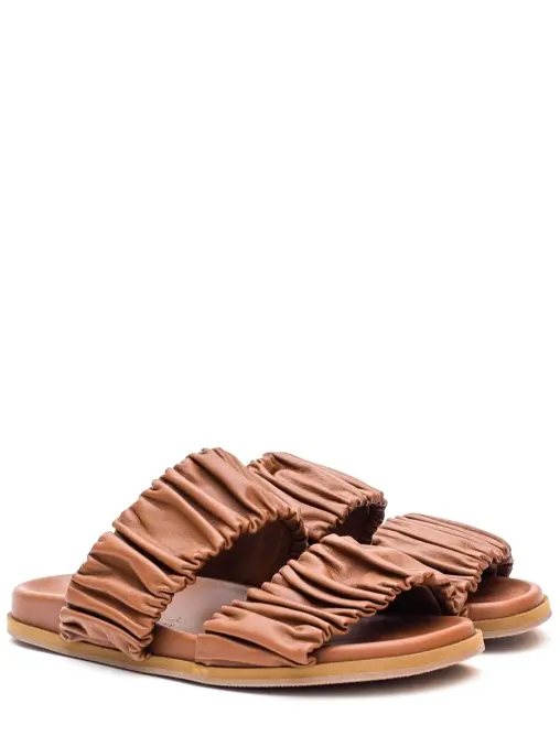 Шлепанцы кожаные SANTONI