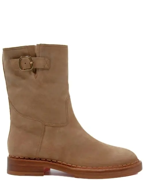 Полусапоги замшевые SANTONI