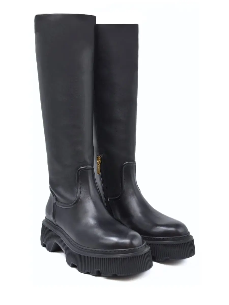 Сапоги кожаные