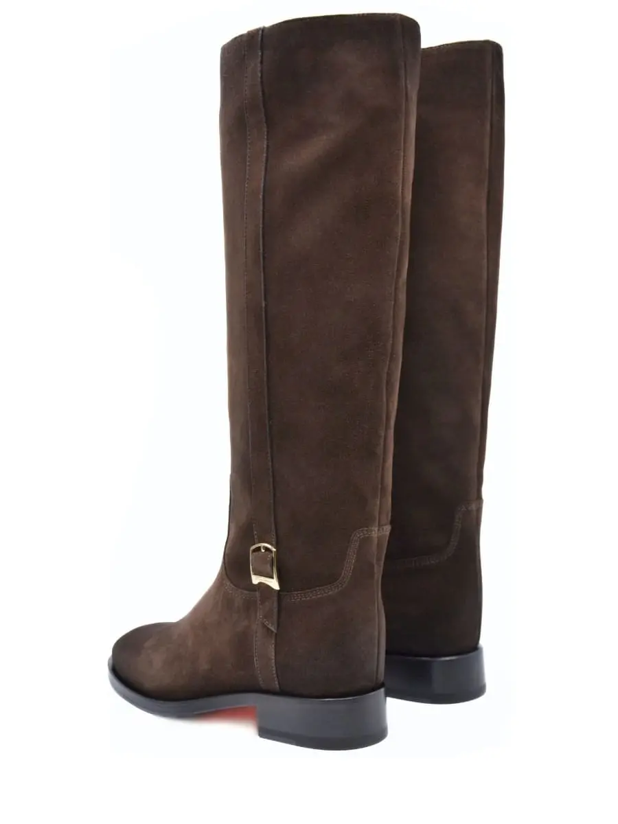 Сапоги замшевые