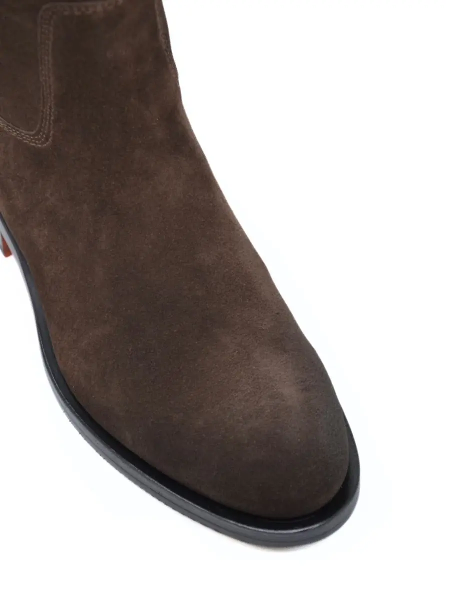 Сапоги замшевые