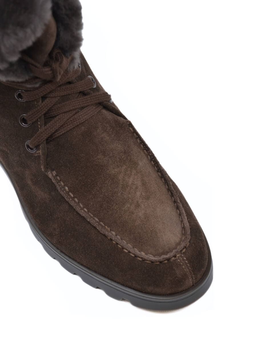 Ботинки замшевые на меху