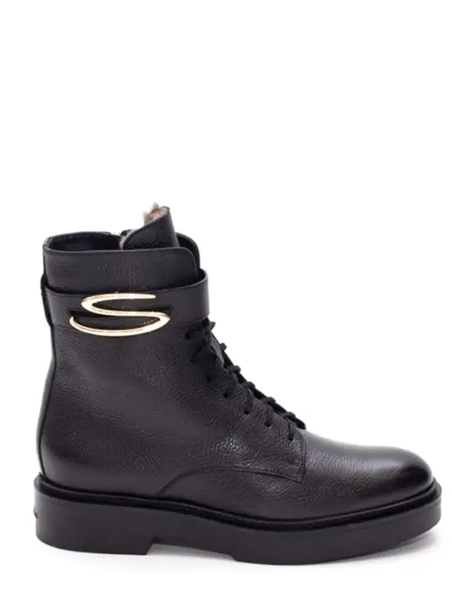 Ботинки кожаные на меху SANTONI