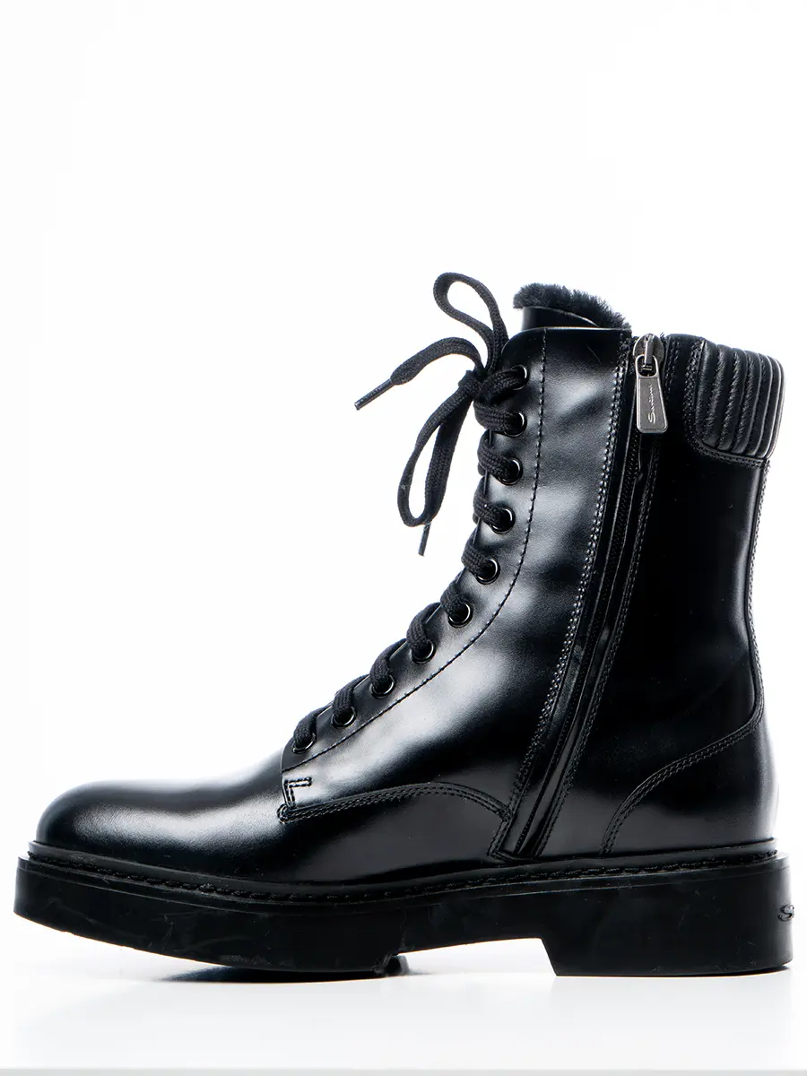 Ботинки кожаные