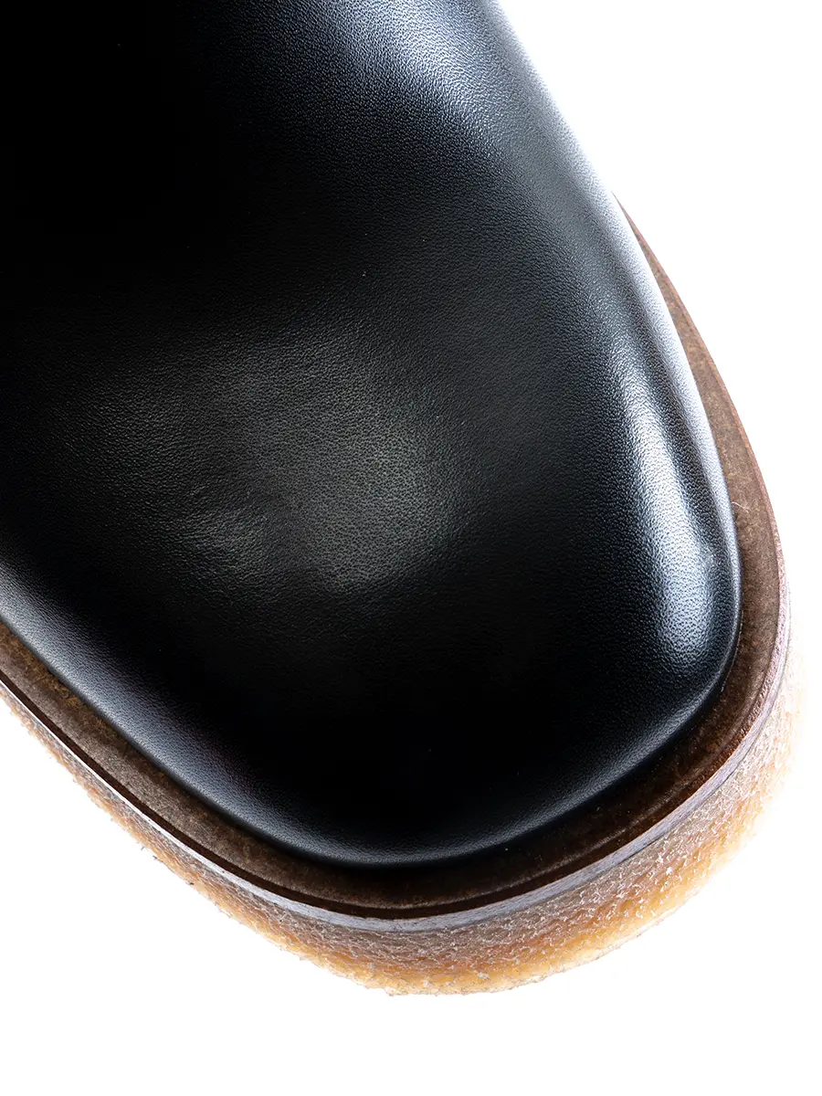 Ботинки кожаные