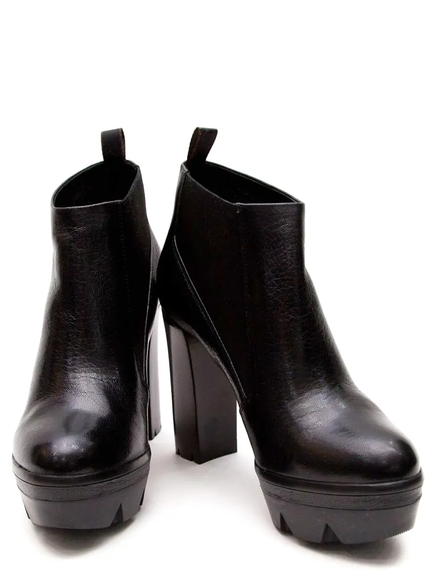 Ботильоны кожаные