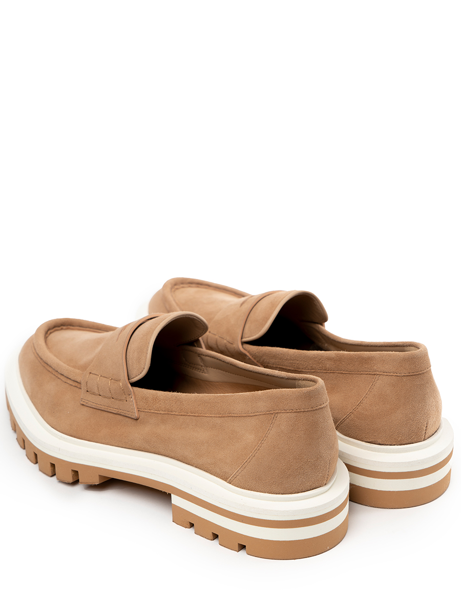 Лоферы замшевые