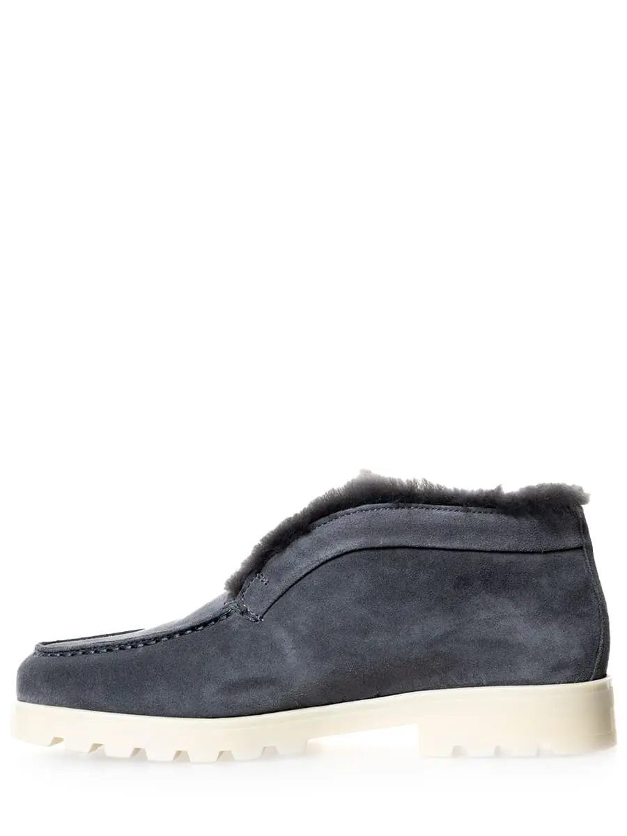 Полуботинки замшевые на меху