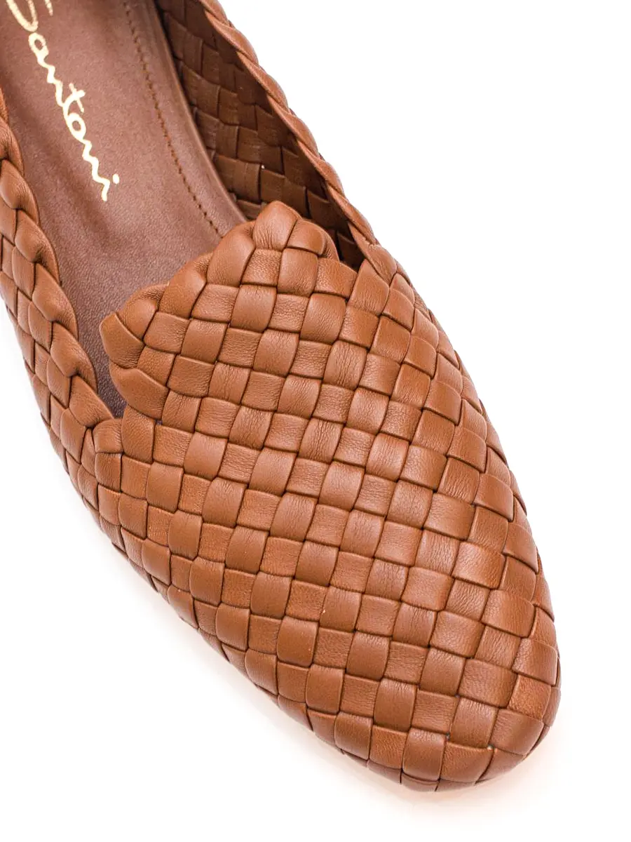 Лоферы кожаные