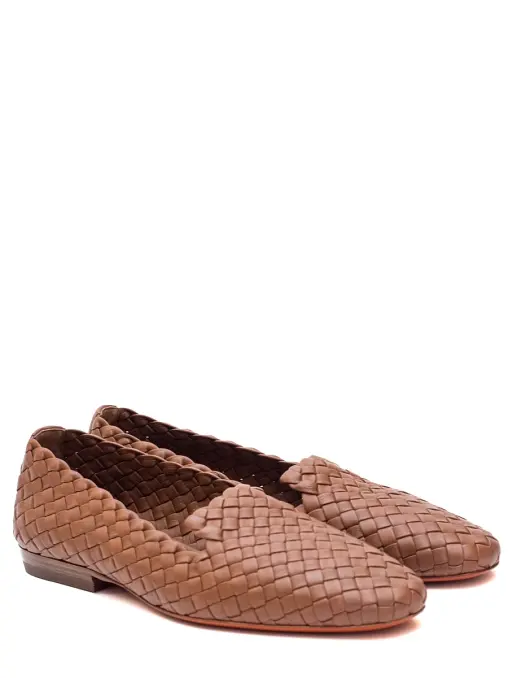 Лоферы кожаные SANTONI