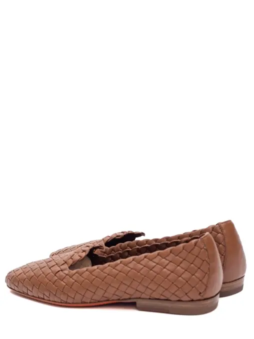 Лоферы кожаные SANTONI