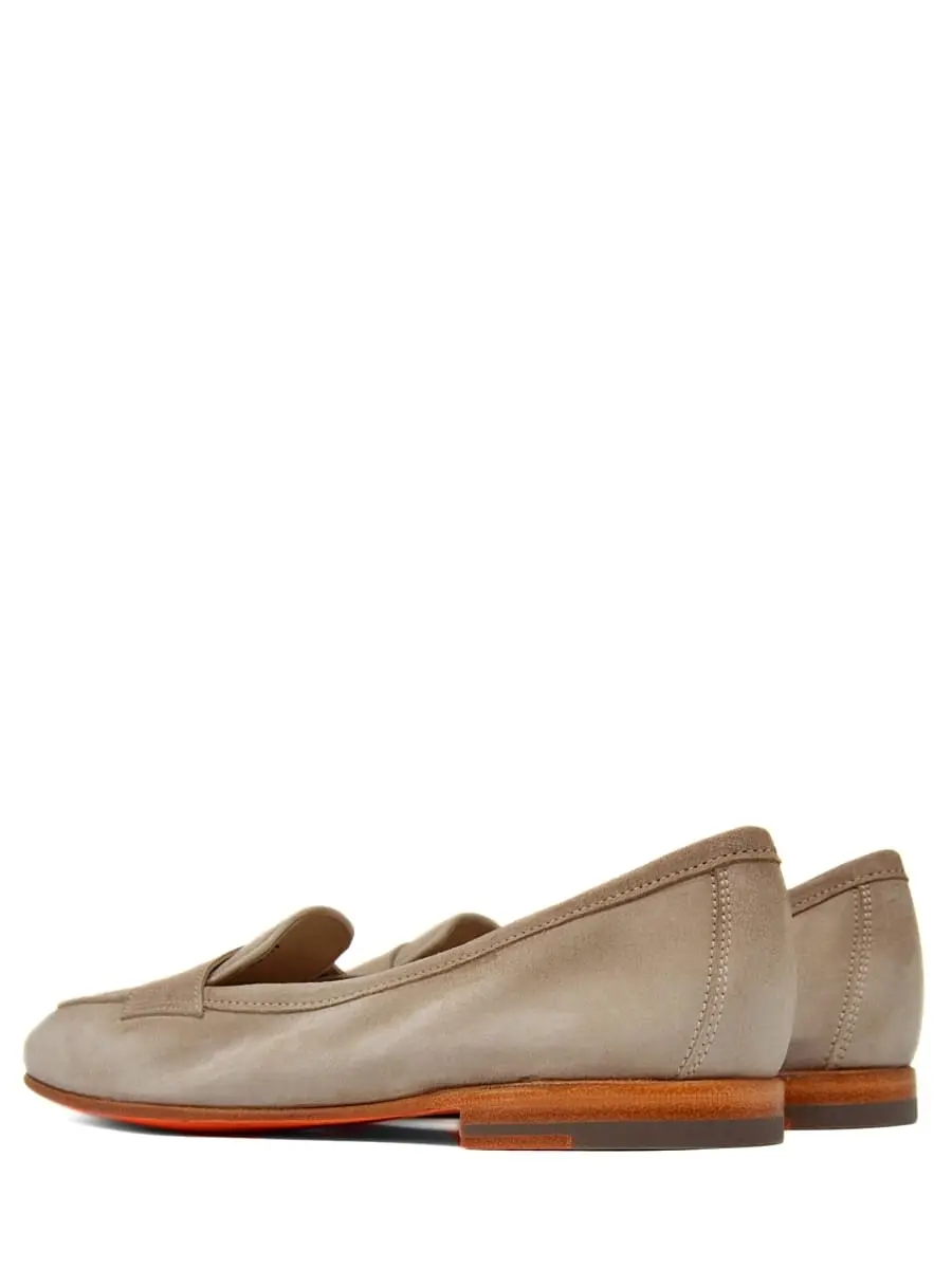 Лоферы замшевые