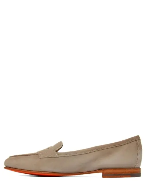 Лоферы замшевые SANTONI