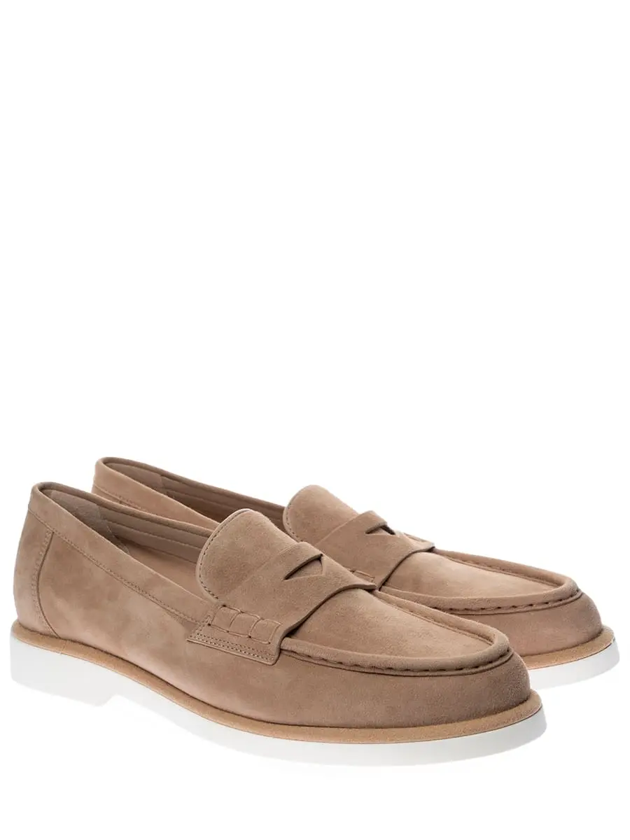 Лоферы замшевые