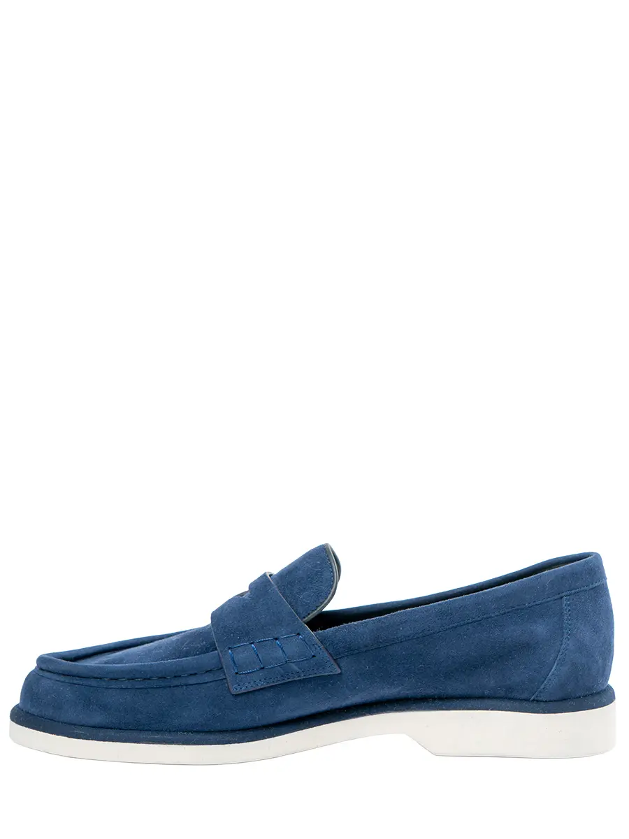 Лоферы замшевые