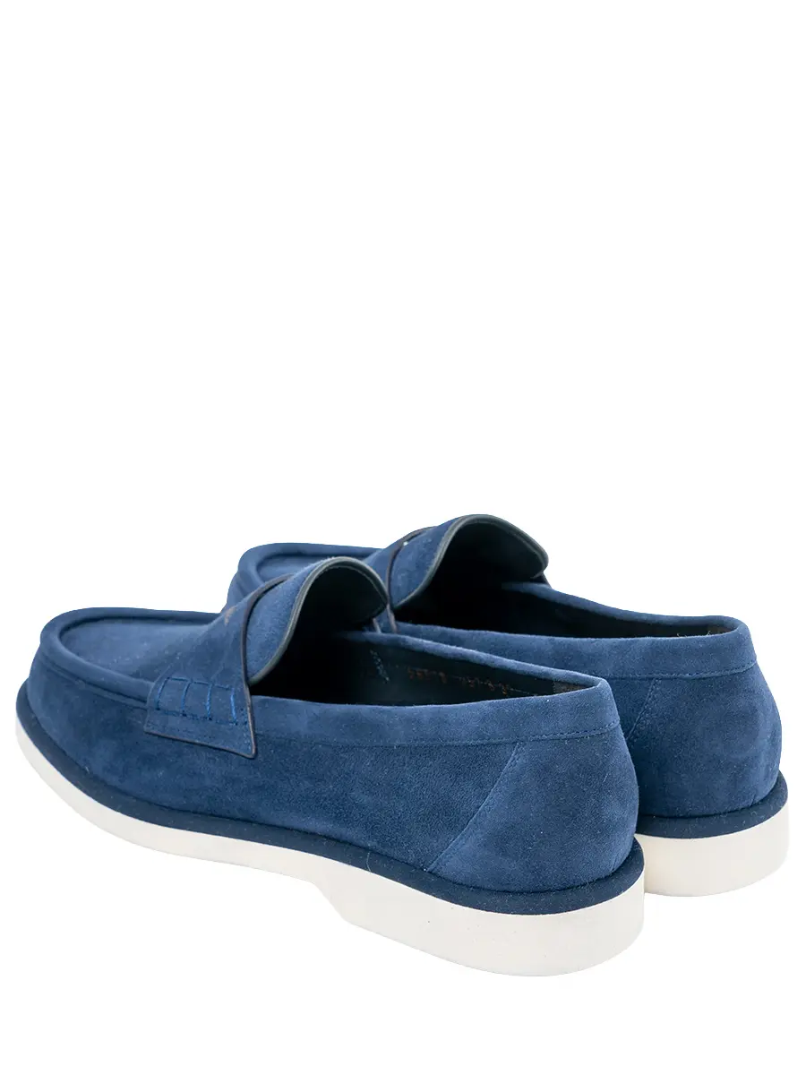 Лоферы замшевые