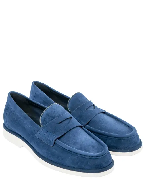 Лоферы замшевые SANTONI