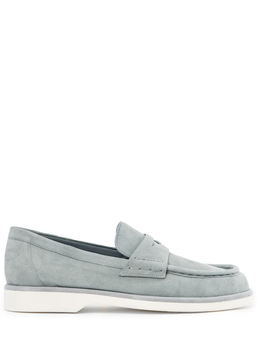 Лоферы замшевые