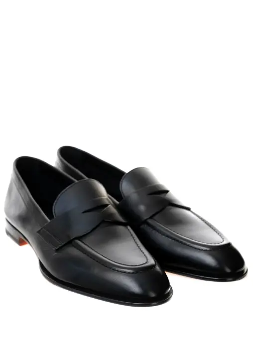 Лоферы кожаные SANTONI