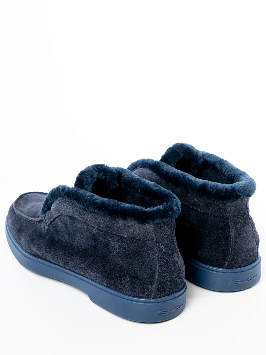 Полуботинки замшевые на меху