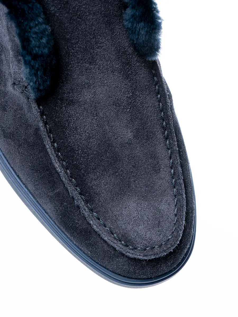 Полуботинки замшевые на меху