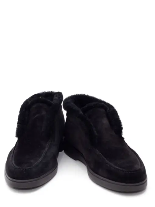 Полуботинки замшевые на меху SANTONI