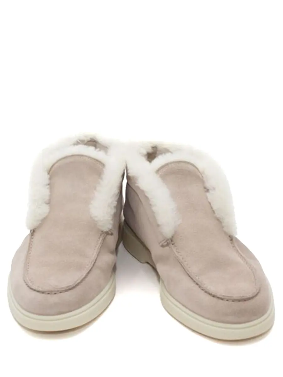 Полуботинки замшевые на меху