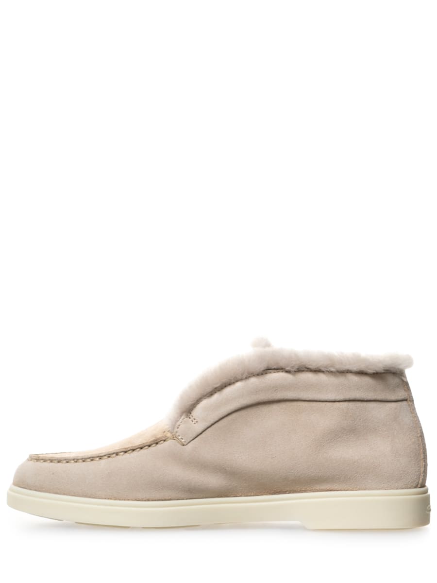 Полуботинки замшевые на меху