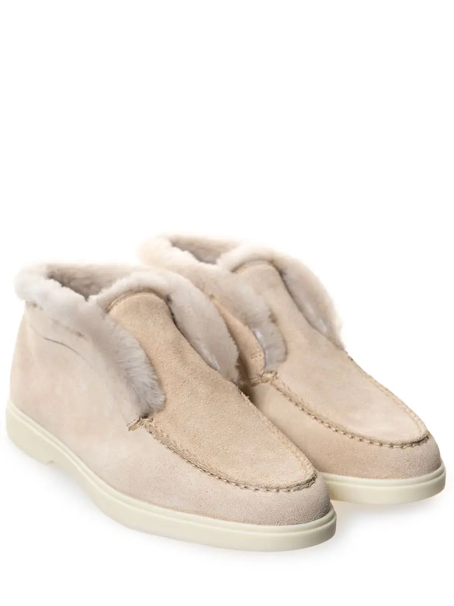 Полуботинки замшевые на меху