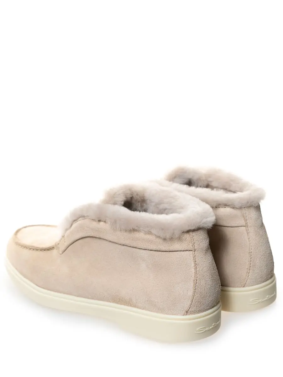 Полуботинки замшевые на меху