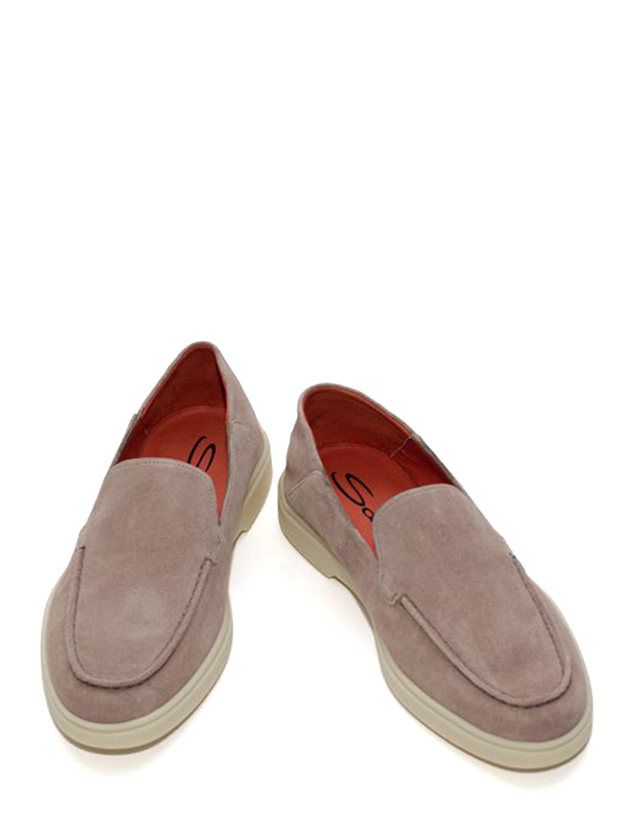 Лоферы замшевые