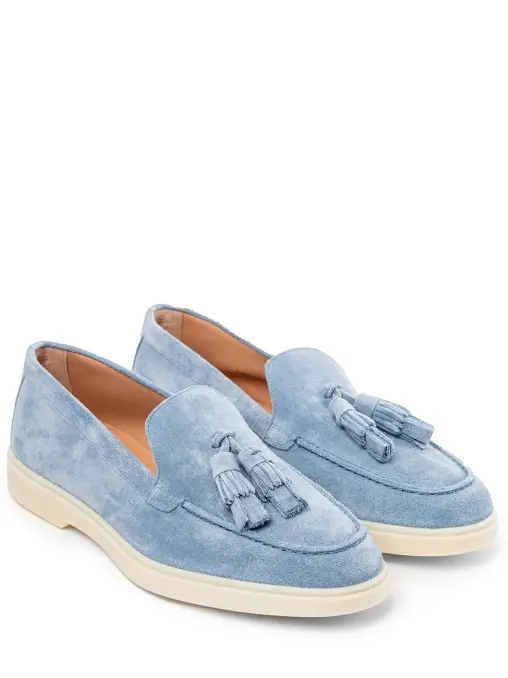 Лоферы замшевые SANTONI