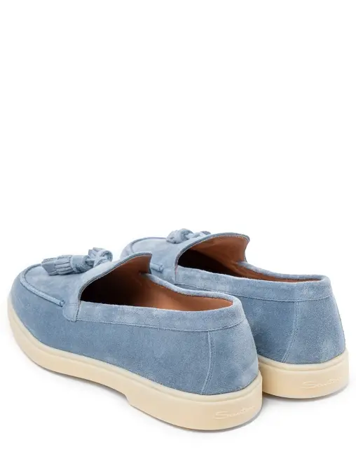 Лоферы замшевые SANTONI