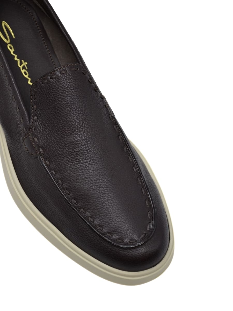 Лоферы кожаные