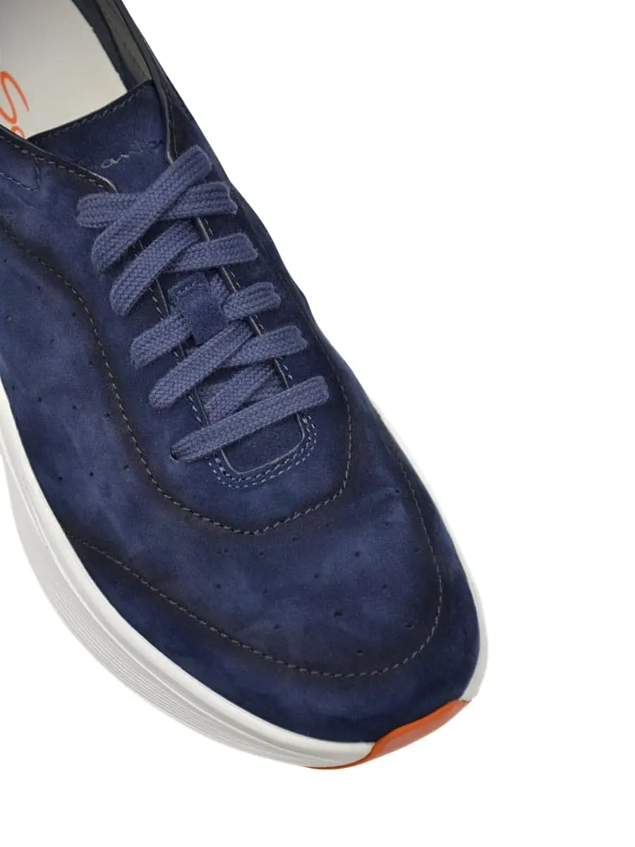 Кроссовки замшевые