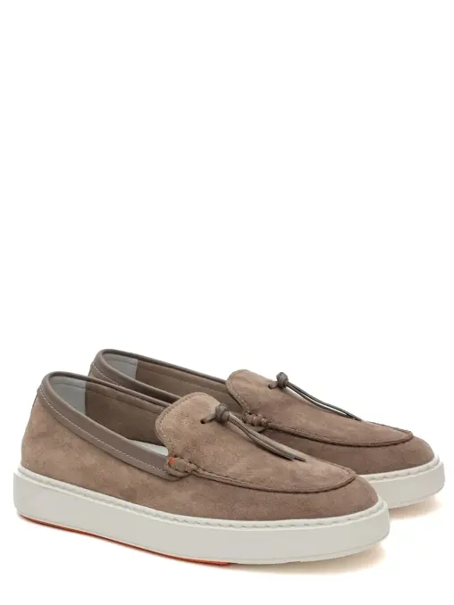 Слипоны замшевые SANTONI