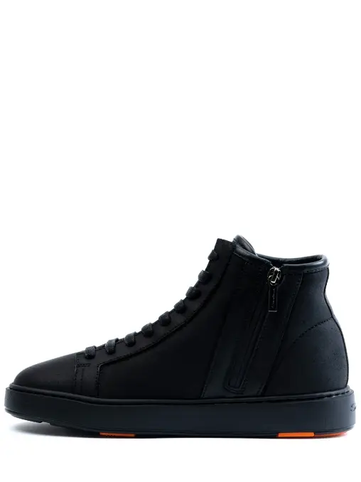 Полуботинки кожаные на меху SANTONI