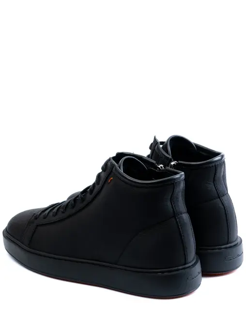 Полуботинки кожаные на меху SANTONI