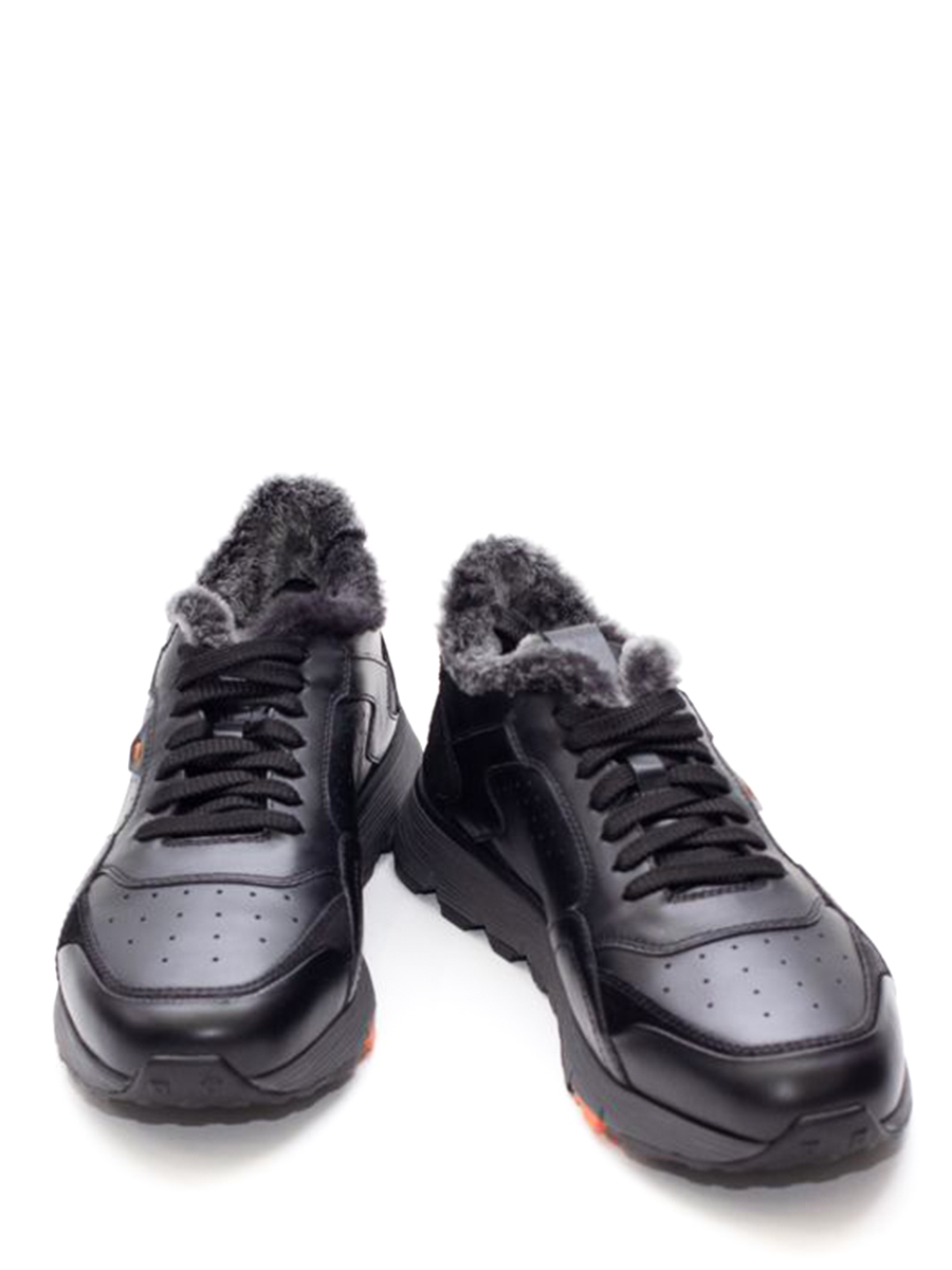 Кроссовки кожаные на меху