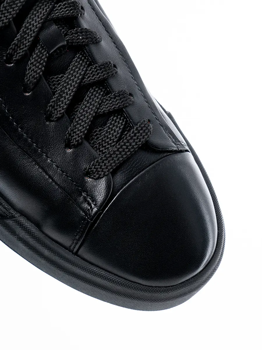 Кеды кожаные на меху