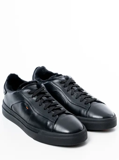 Кеды кожаные на меху SANTONI