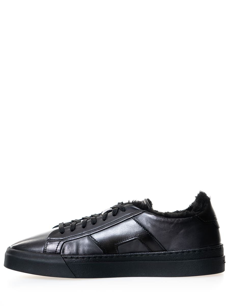 Кеды кожаные на меху