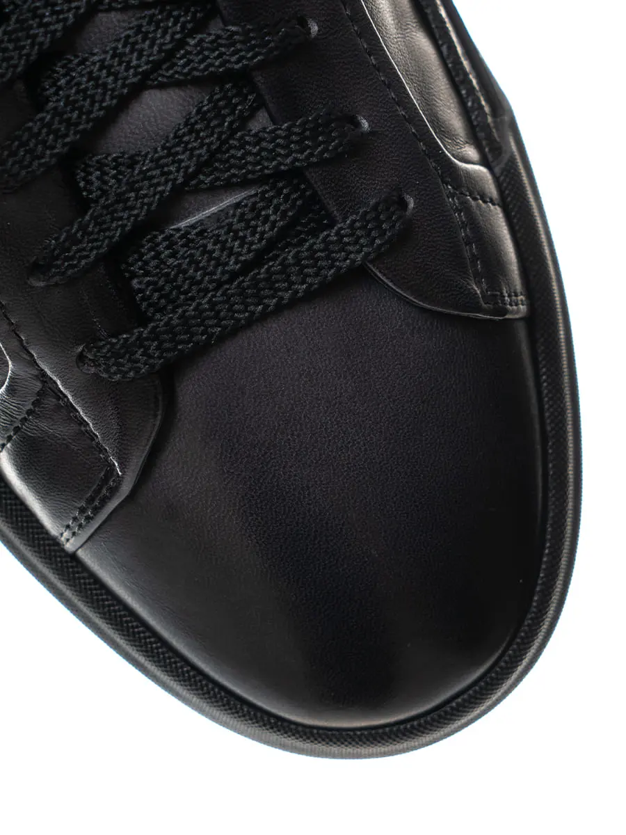 Кеды кожаные на меху