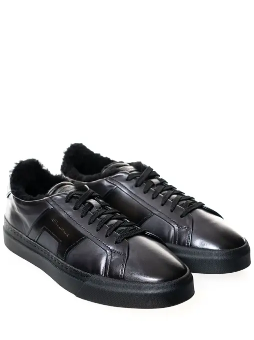 Кеды кожаные на меху SANTONI