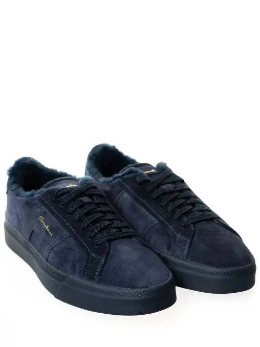 Кеды замшевые на меху SANTONI