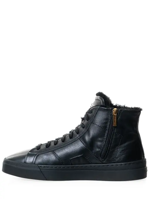 Полуботинки кожаные на меху SANTONI