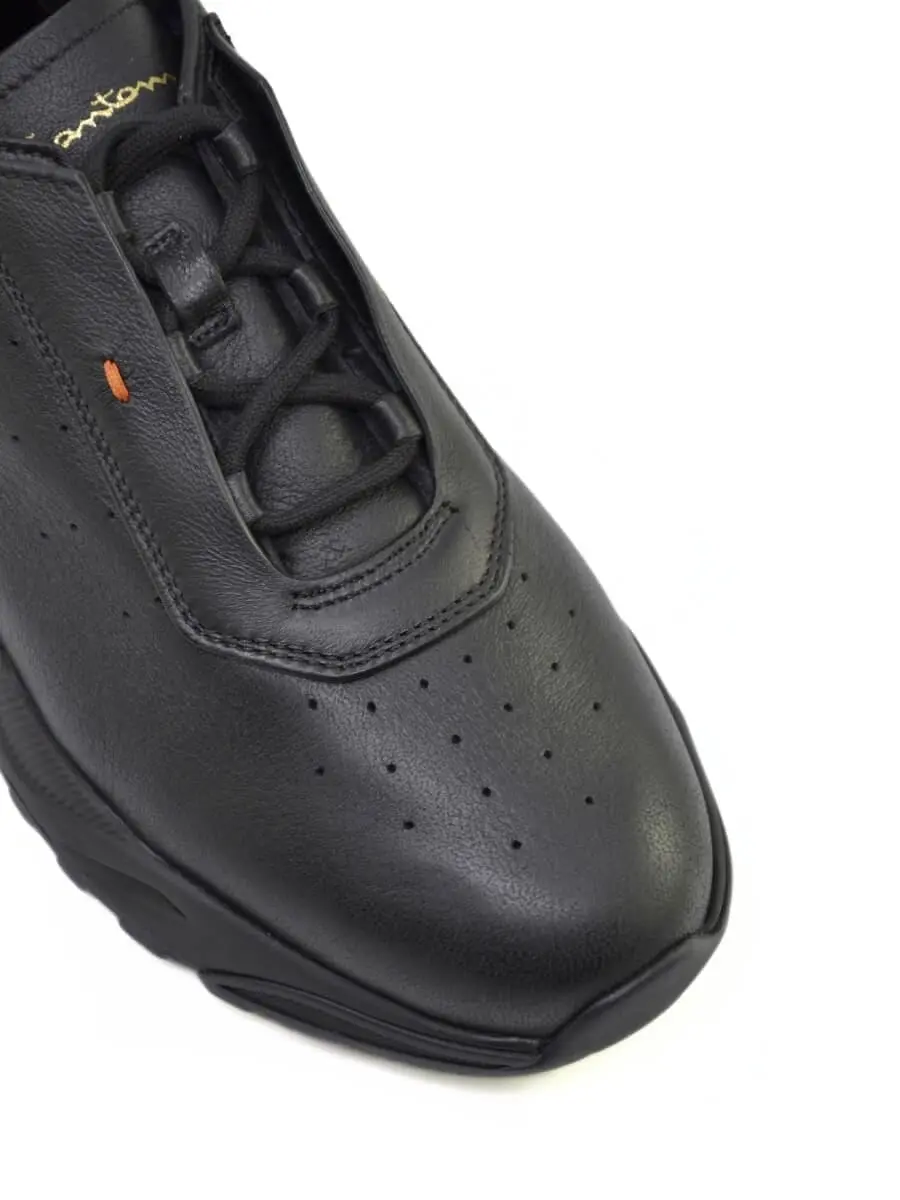 Кроссовки кожаные